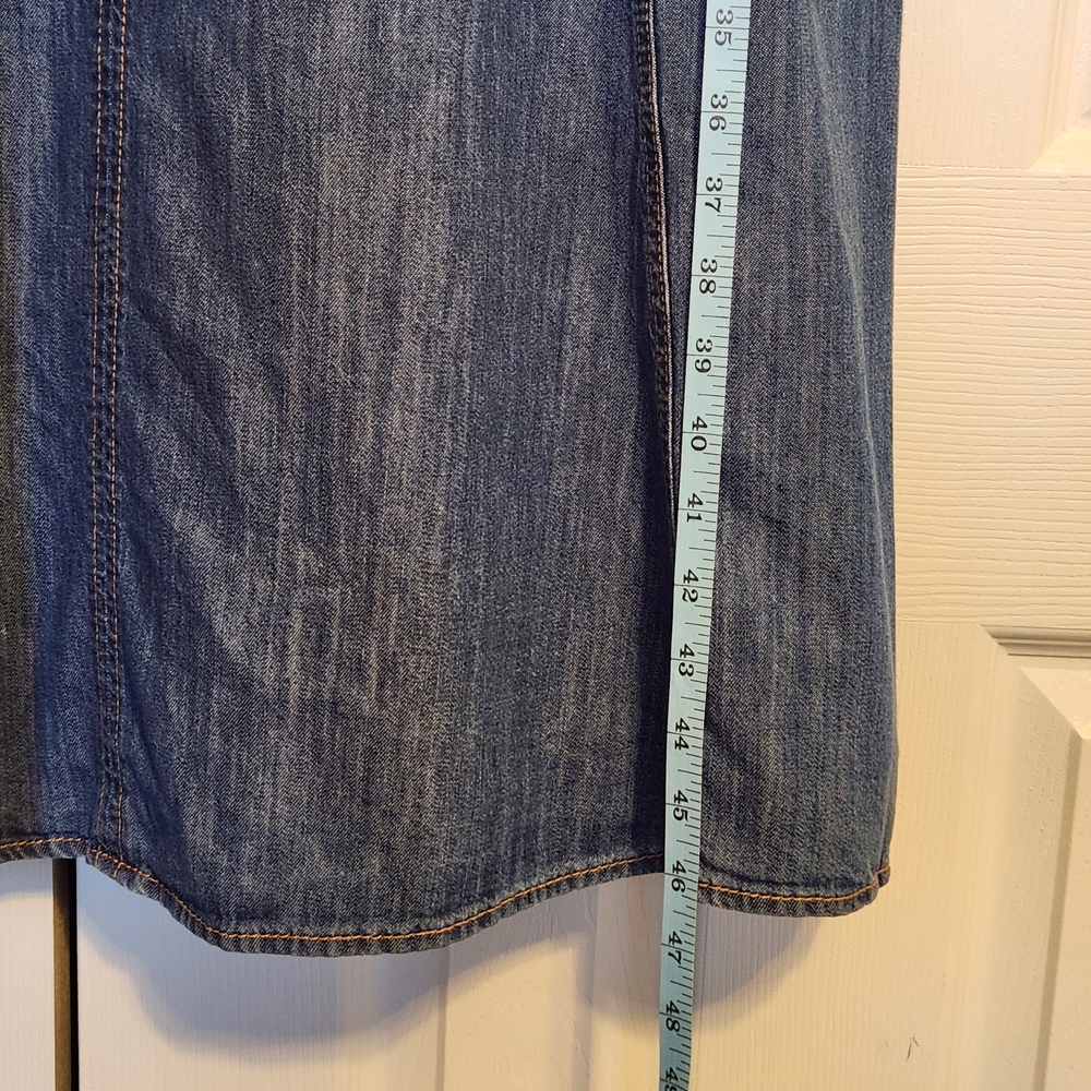On 34th Women's Denim Sweetheart-Neck Midi Dress Size XL NWT MSRP $79.50 - Picture 9 of 12